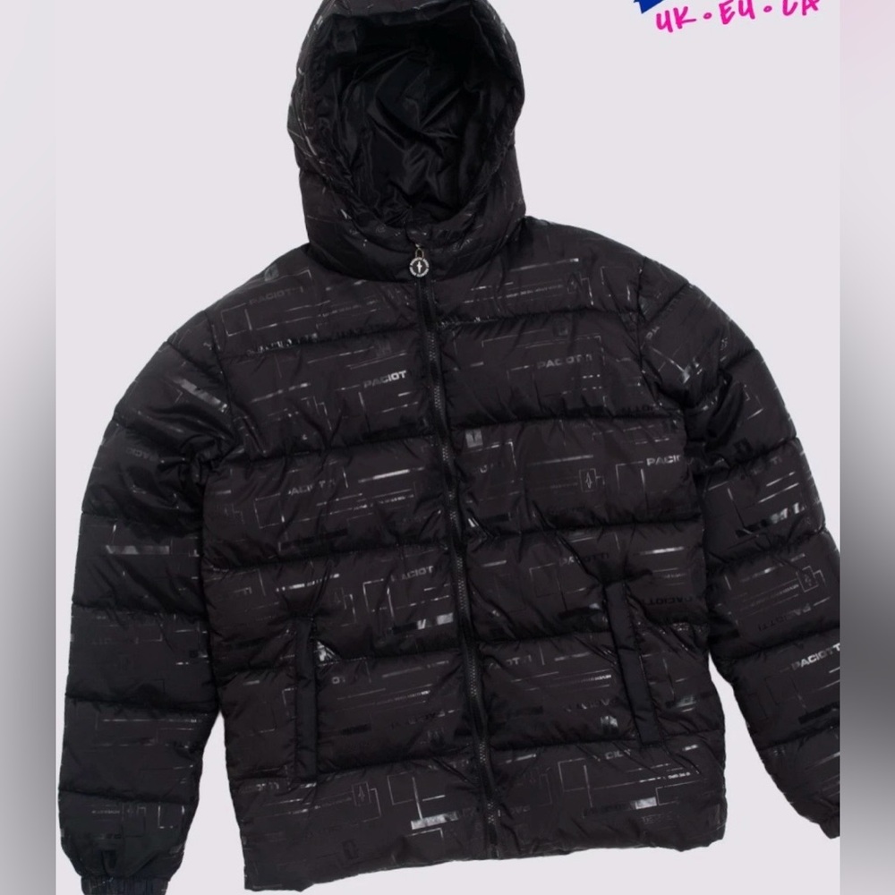 Cesare Paciotti Black Puffer Jacket for Kids